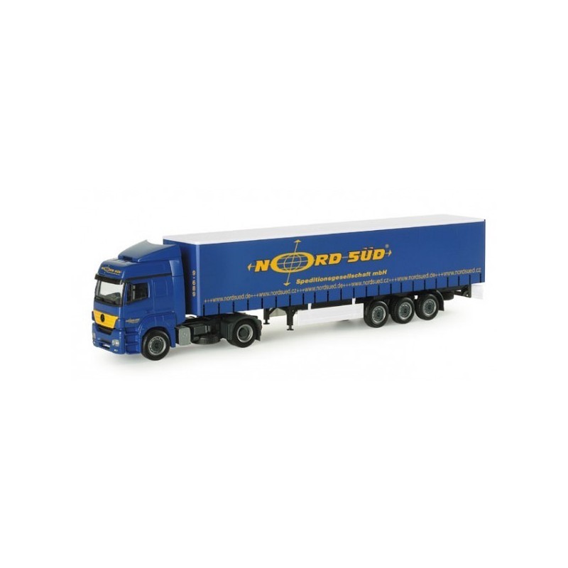 Mercedes-Benz Axor "Nord-Sued" Herpa, skala 1:87, niebieski.