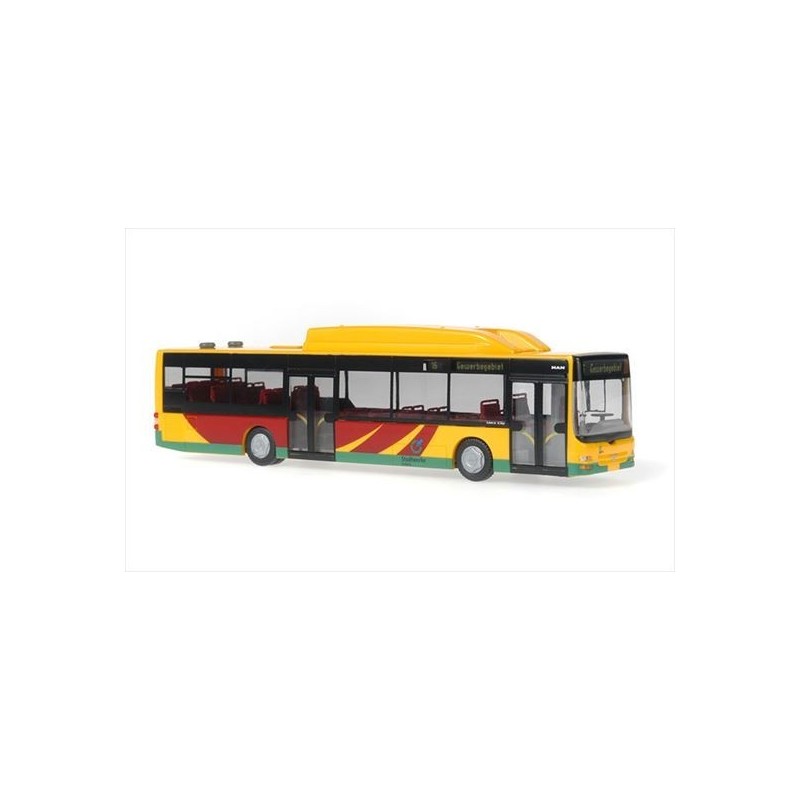 MAN Lions City CNG, 1:87, Stadtwerke Verkehr. Żółto-czerwono-zielony autobus miejski.