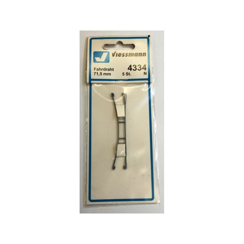 Sieć trakcyjna 71,5 mm, skala 1/160N, Viessmann, srebrna.