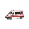 Model redukcyjny karetki FORD Transit RKT, skala 1:87, Regensburg, biało-czerwony.