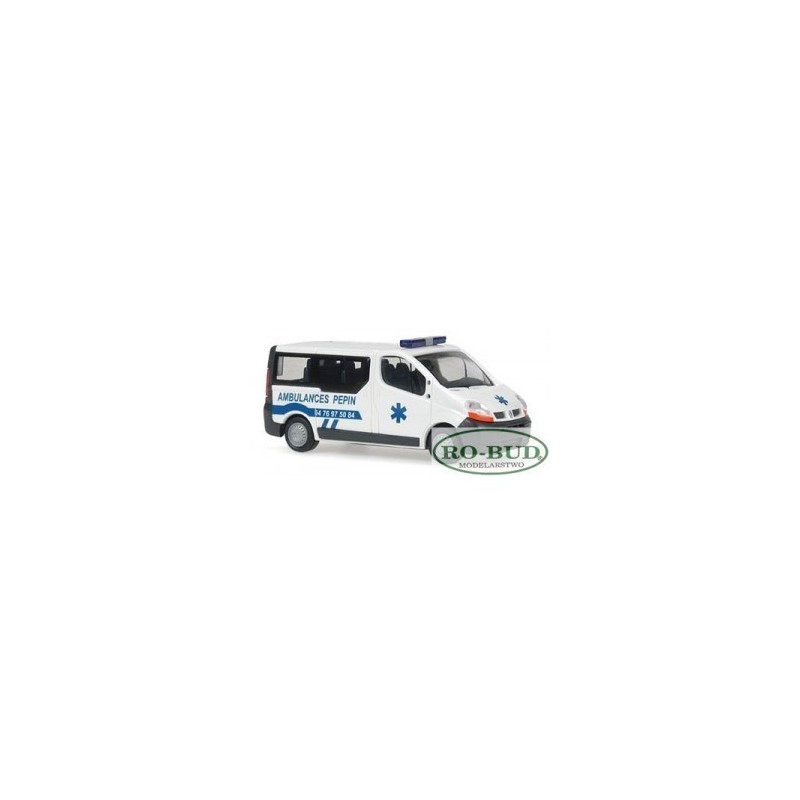 Model redukcyjny karetki RENAULT Trafic Combi Ambulances Pepin, Allevard, skala 1:87.