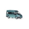 Model redukcyjny FORD Transit Bus, skala 1:87, metalik. Zielony van z czarnymi akcentami.