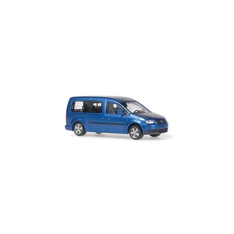 Model redukcyjny VW Caddy Kombi, skala 1:87, metalik niebieski.