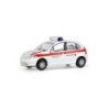 Model redukcyjny Citroen C3, skala 1:87, Deutsches Rotes Kreuz-Katastrophenschutz, biały z czerwonym paskiem.
