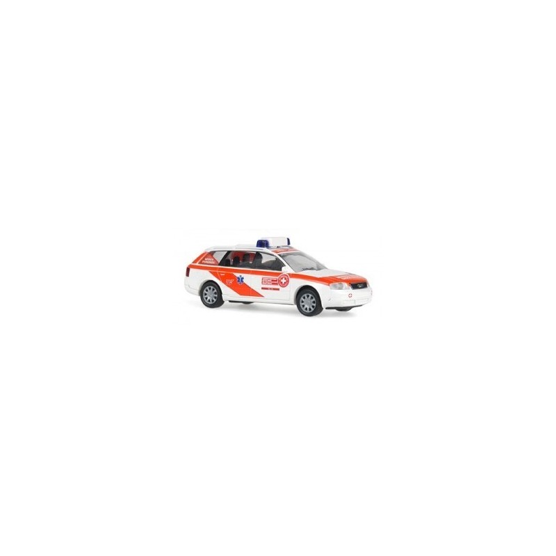 Model redukcyjny Audi A6 Avant, skala 1:87, kolor Croce Blanco - Weisses Kreuz, z detalami.