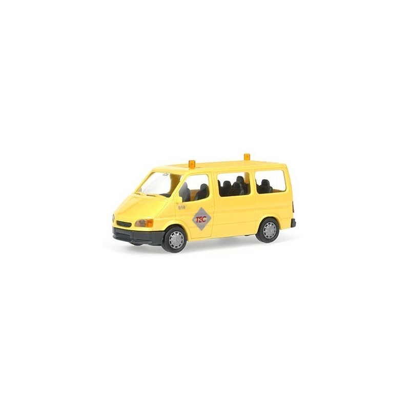 Model redukcyjny FORD Transit TEC, skala 1:87, żółty.
