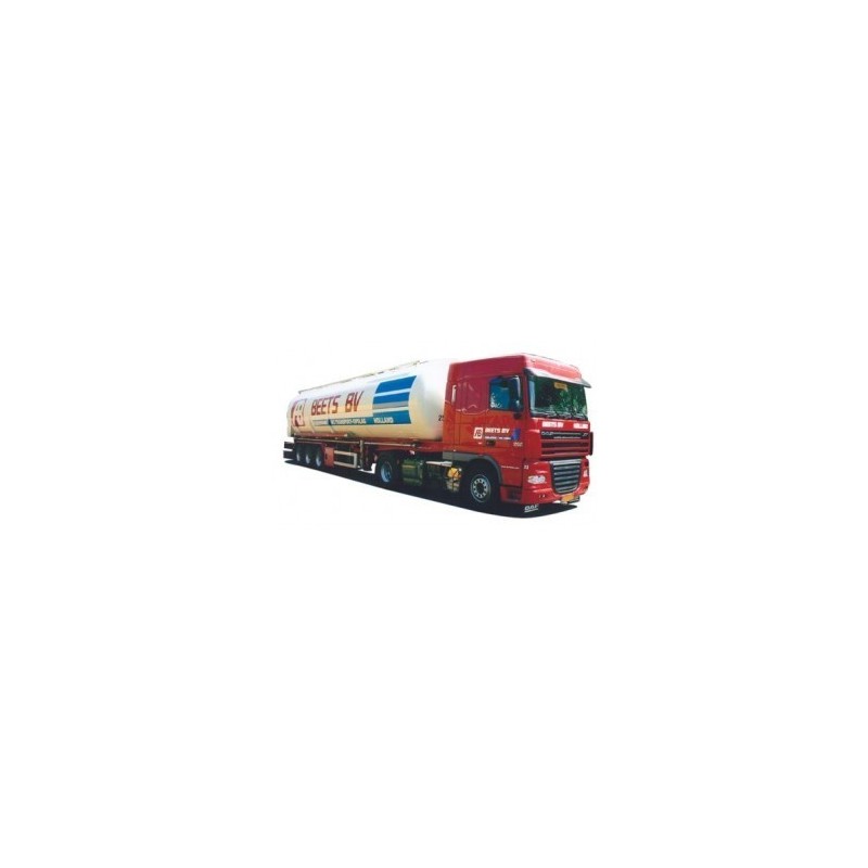 Model DAF XF 105 SC - Kippsilo-SZ, skala 1:87, AWM. Czerwono-biały zbiornikowiec z logo Beets BV.