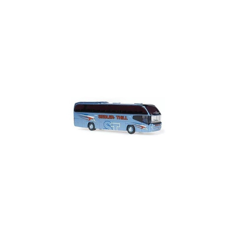 Model NEOPLAN Cityliner, skala 1:87, Voyages Siedler-Thill & Fils, niebieski z czerwonym napisem.