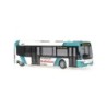 Mercedes-Benz Cito, skala 1:87, MVV Mannheim, biało-turkusowy, reklama Breitwieser.