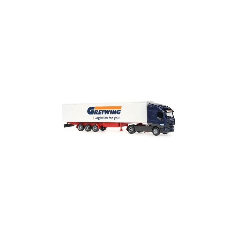 IVECO Stralis Sattelzug "Spedition Greiwing", 1:87, biało-czerwono-szary, logo Greiwing.