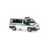 Model redukcyjny FORD Transit 06 'Policija', skala 1:87. Biały z zielonymi pasami, napis Policija.