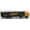 IVECO Stralis, skala 1:87, PEKAES Blonie, czarna naczepa z logo.