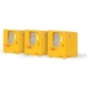 Zestaw PAKETBOX, Deutsche Post AG, skala 1:87, żółty z czerwonymi napisami.