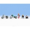 Figurki MOTORCYCLRS, skala kolekcjonerska, ABYstyle. Motocykle i postacie z detaliami.