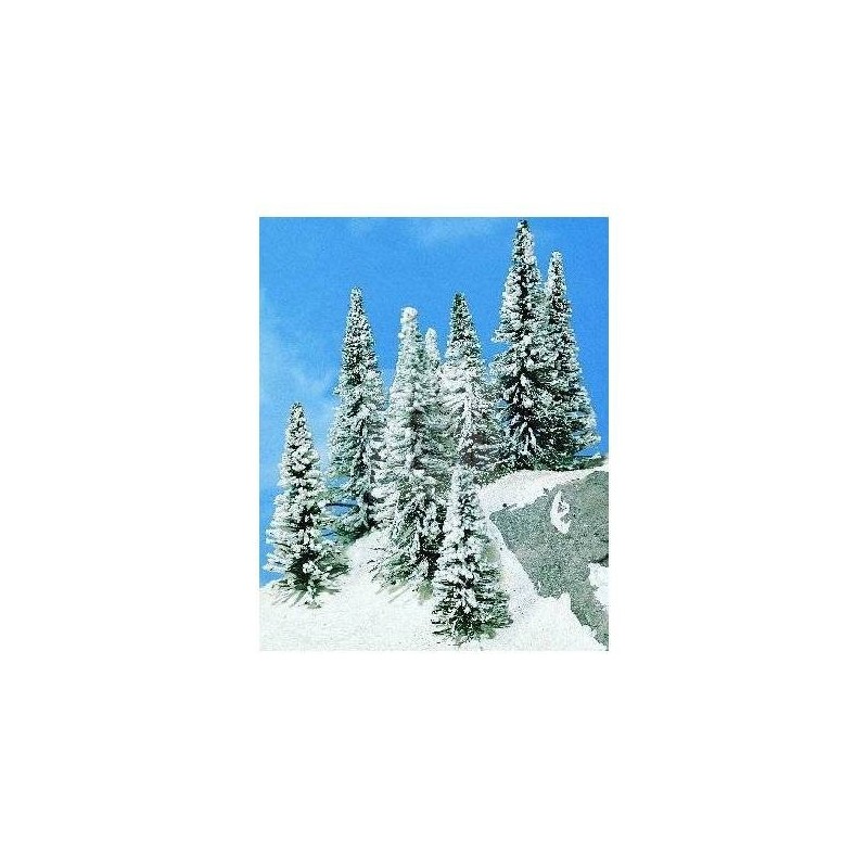 Miniaturowe drzewka jodły ośnieżonej Heki 2161, 8 szt., 7-12 cm.