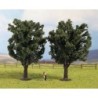 Model ELMS, skala nieujawniona, 2 sztuki, miniatura krajobrazu z drzewami i figurką.
