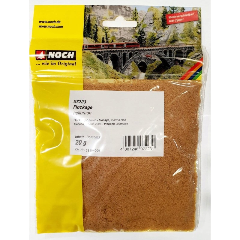 Posypka jasnobrązowa flokowa Noch, 20g.