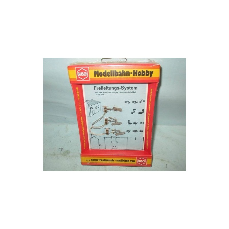 Model redukcyjny systemu przewodów trakcyjnych, skala 1:87, Busch.
