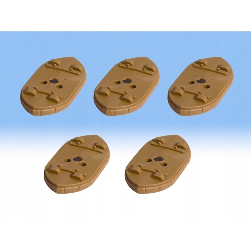 Filary "pontonowe" 5 sztuk, 0,5 cm, plastik.
