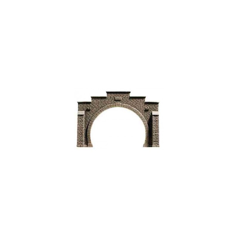 Portal tunelowy 2-torowy, skala 1/120 TT, z żywicy, detale architektoniczne.