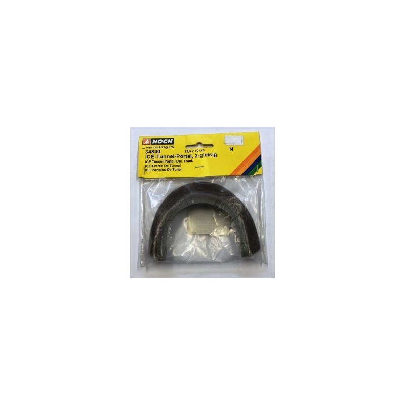Portal ICE, skala 1/160N, NOCH, czarny, szczegółowy model tunelu.