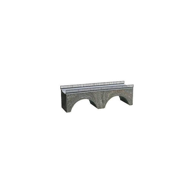 Most drogowy, skala 1:87, z laserowo ciętego kartonu, 400x121x115mm.