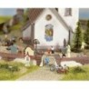 Model redukcyjny płotu, skala 1:87, 4 sztuki, tworzywo.