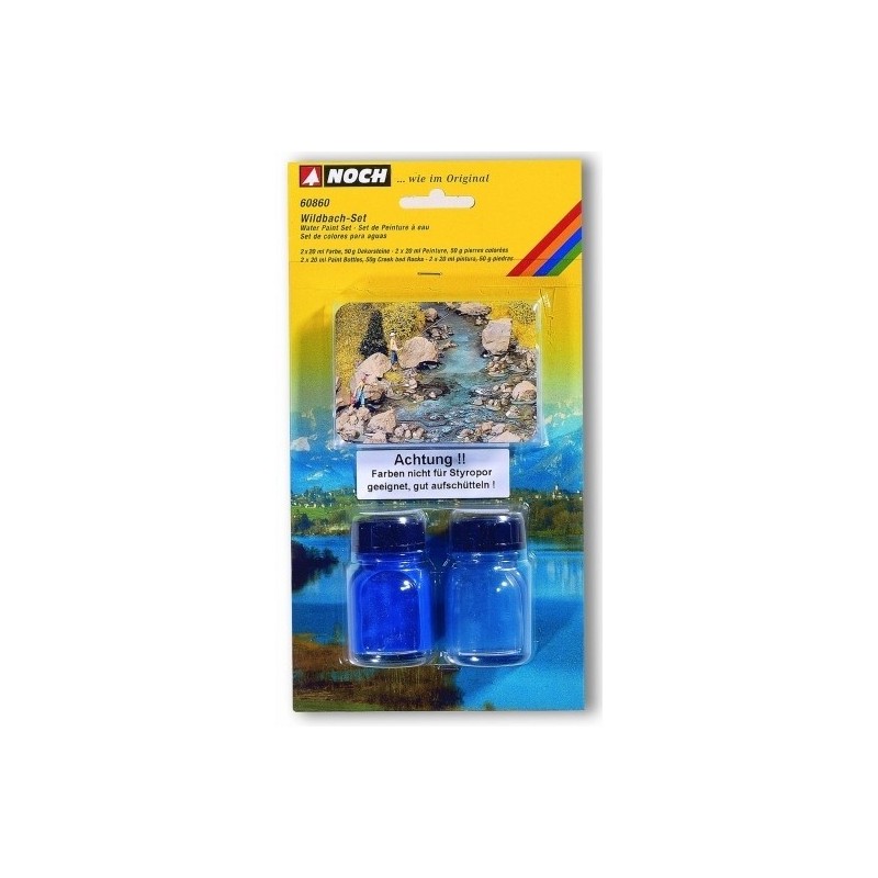 Zestaw kolorów do zabarwienia wody Noch, 2x 30 ml.