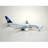 Model samolotu Boeing 757-200 Finnair, skala 1/400, GeminiJets, biały kadłub, niebieski ogon z logo.