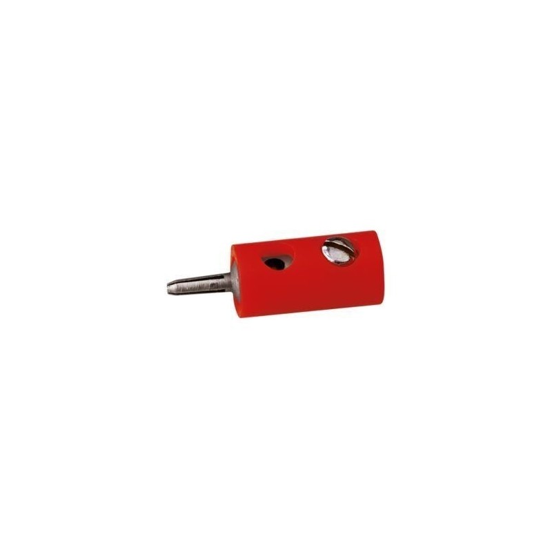 Czerwony okrągły Stecker, 10 sztuk, do modeli redukcyjnych.