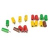 Stecker kolorowe 16 szt., BRAWA, akcesoria do modeli w skali 1/120.