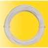Biały kabel 10m, 0,14mm.