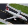 Model redukcyjny Airbus A320, skala 1:400, GeminiJets. Malowanie linii SWISS, numer rejestracyjny HB-IJP.