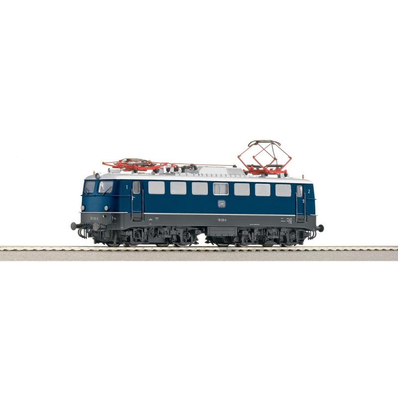 Lokomotywa elektryczna ROCO 62493, skala 1:87, niebieski i szary kolor, logo DB.