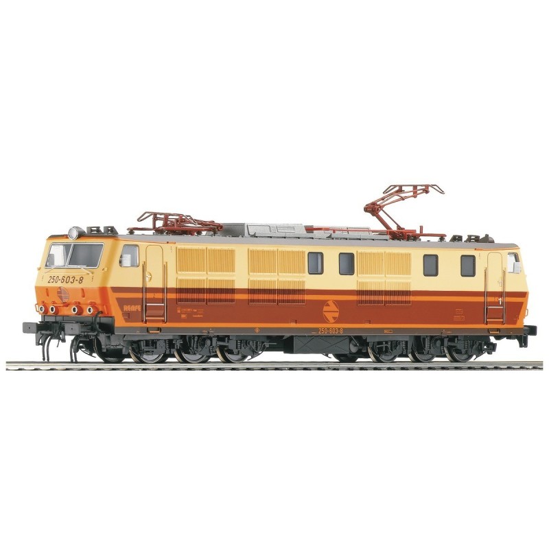 Lokomotywa elektryczna ROCO 62412, skala 1:87, żółto-pomarańczowa.