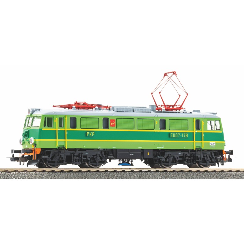 Lokomotywa elektryczna PIKO 96358, skala 1:87, zielono-żółta z czerwonymi akcentami, PKP.