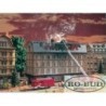 Płonący budynek kamienicy 1:87 - model do kolekcji