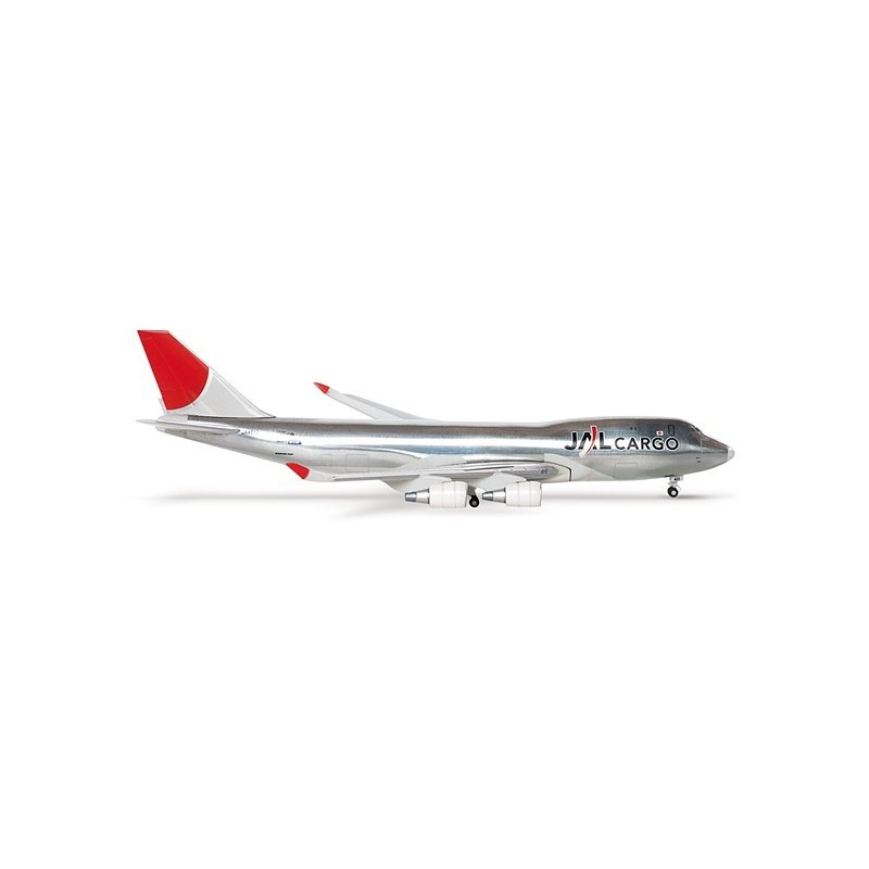 Model JAL Cargo 747-400F, skala 1:500, Herpa. Malowanie cargo, logo JAL.