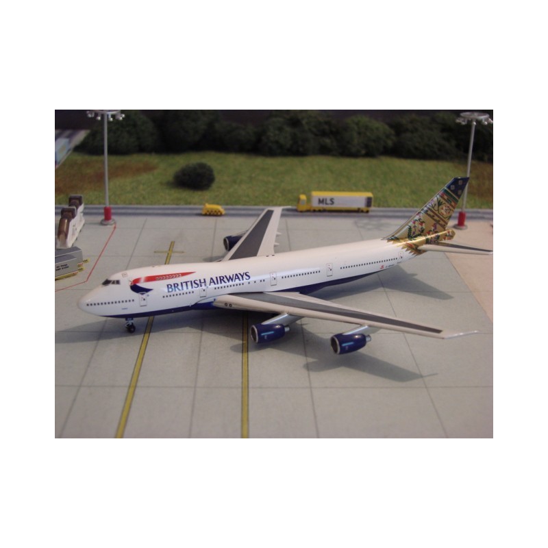 Model redukcyjny Boeing 747-200, skala 1:200, British Airways.