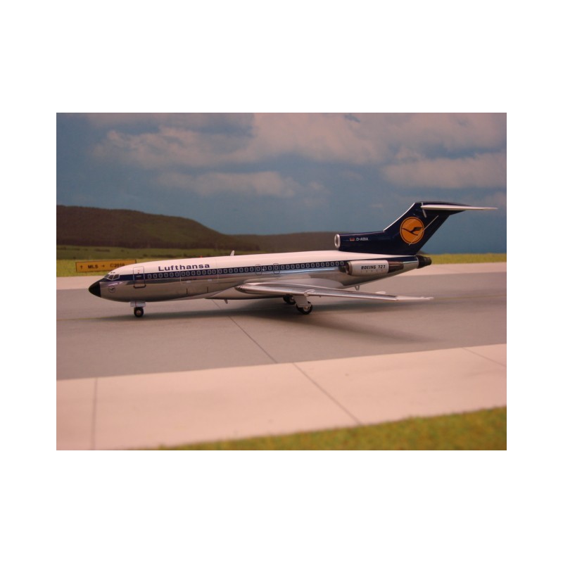 Model redukcyjny Boeing 727-100 Lufthansa, skala 1:500.