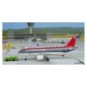 Model samolotu Airbus A319, skala 1/500, Northwest, czerwono-szary, detale.