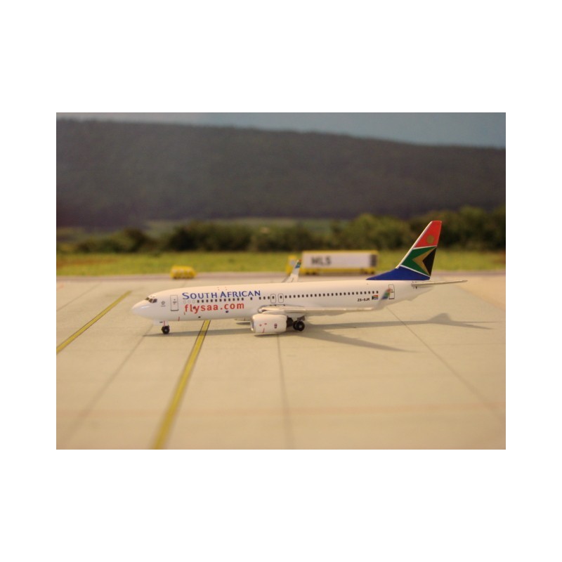 Model samolotu Boeing 737-800WL, skala 1:200, South African Airways, szczegółowe detale.