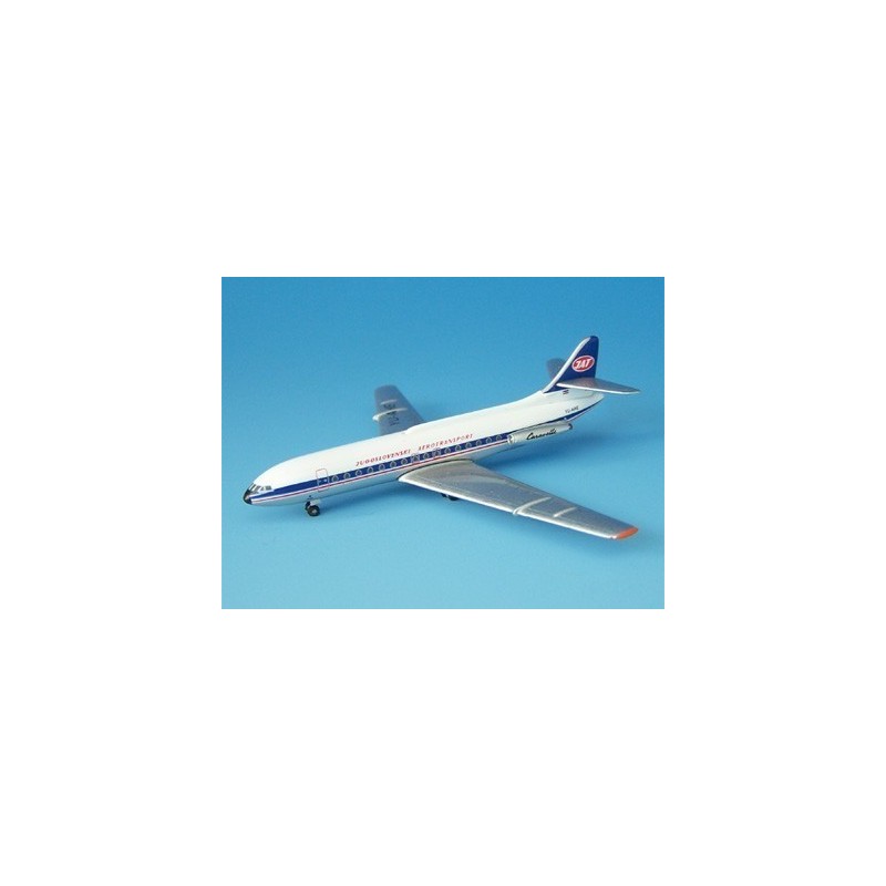Model redukcyjny SUD AVIATION SE-210 CARAVELLE, skala 1:500, JAT Yugoslav Airlines, YU-AHE.