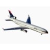 Model McDonnell Douglas MD-11 Delta Air Lines Gemini Jets, skala 1:400, metalowy, z detalami i malowaniem linii.