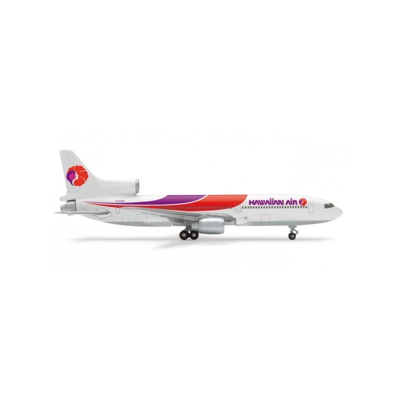 Model redukcyjny Lockheed L-1011-1 Tristar, skala 1:500, HERPA. Malowanie Hawaiian Airlines, detale.