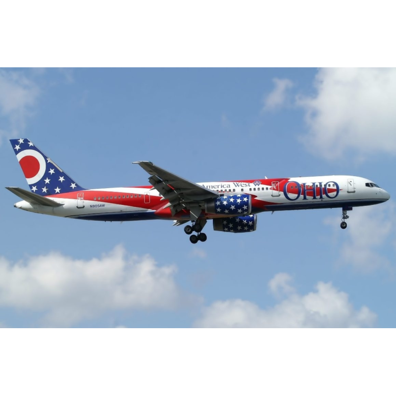 Boeing 757-200 America West Airlines, skala 1:400, malowanie Ohio, detale premium.