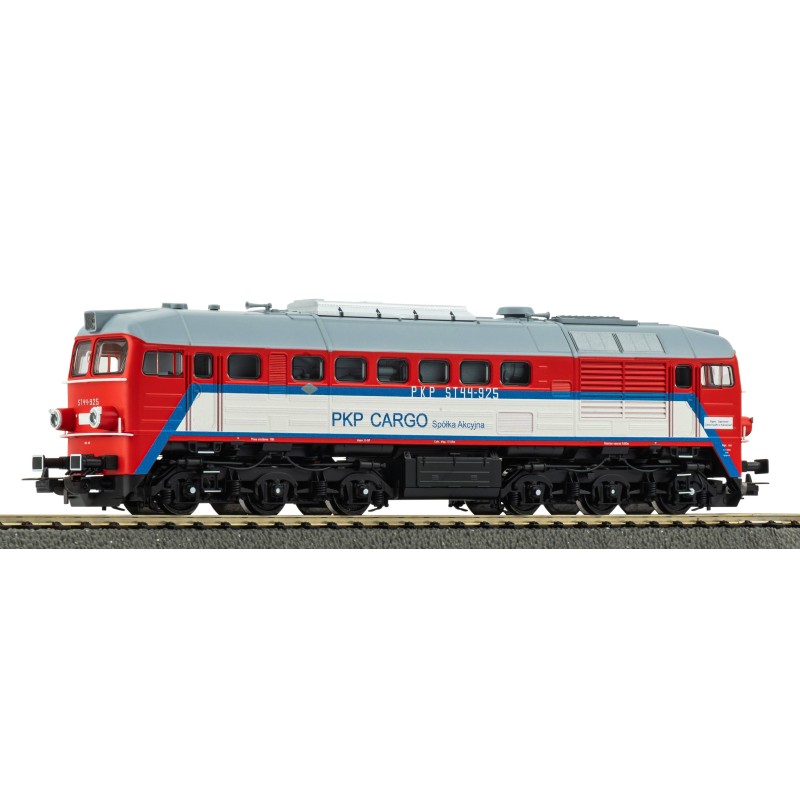 Lokomotywa spalinowa PIKO 52107, skala H0, ST44-925, czerwono-szaro-biała, PKP Cargo.