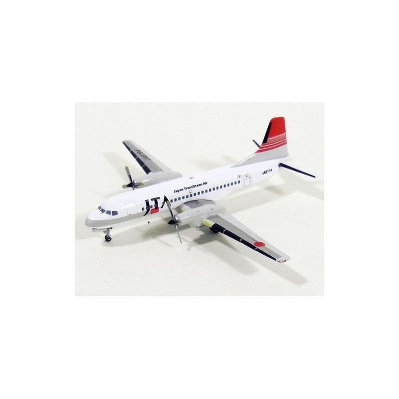 Model NAMC YS-11 JTA, skala 1/400, malowanie Japan TransOcean Air, rejestracja JA8710.