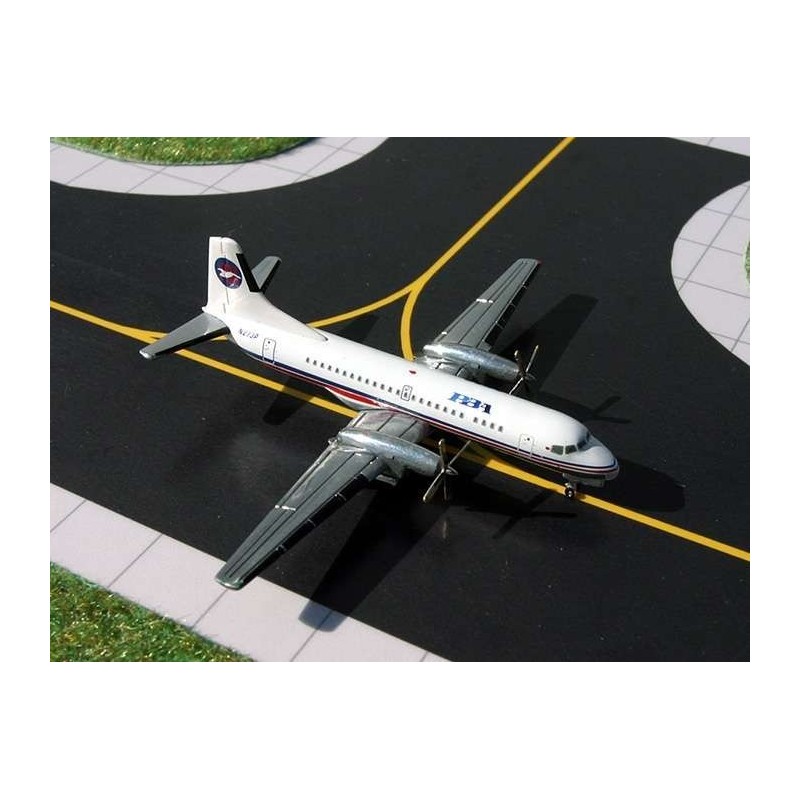 NAMC YS-11 PBA, 1/200, biały kadłub z czerwonym i niebieskim paskiem, logo PBA.