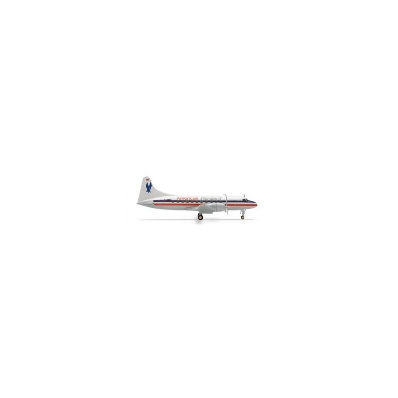 Model samolotu Convair CV-440 Metropolitan, skala 1:200, HERPA. Malowanie American Inter-Island, szczegółowy model.